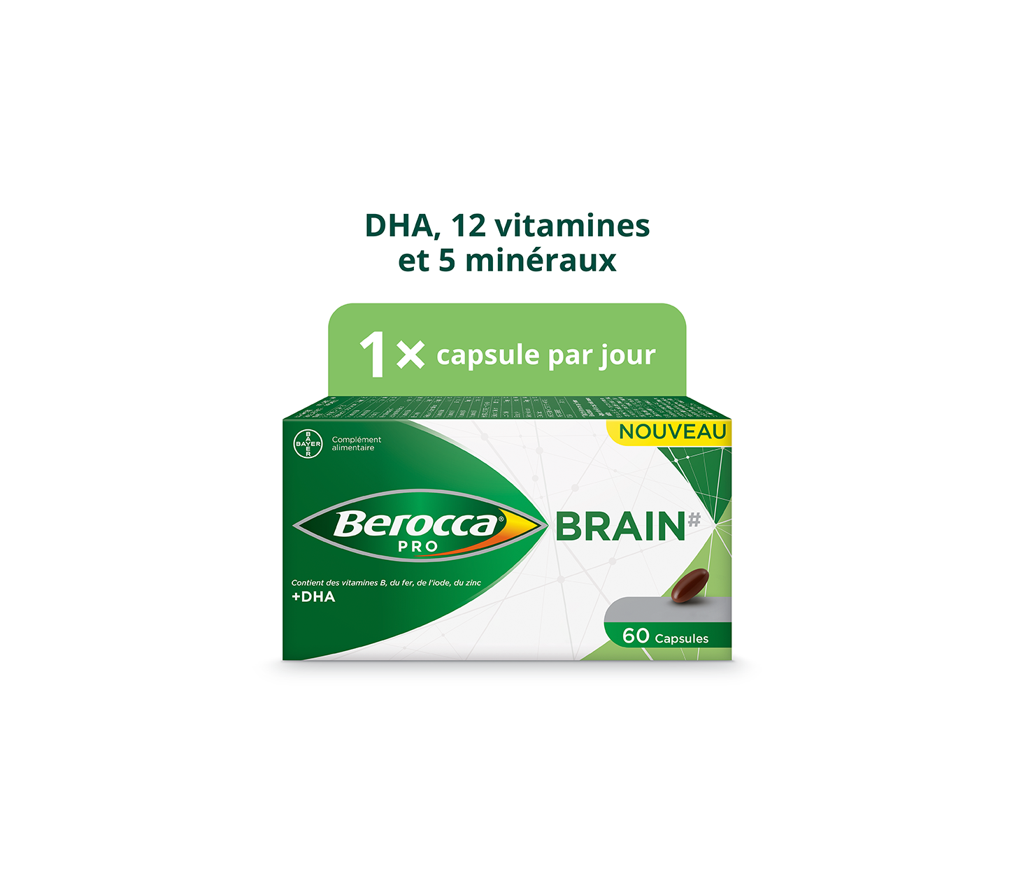 Berocca® PRO BRAIN 1 capsule par jour