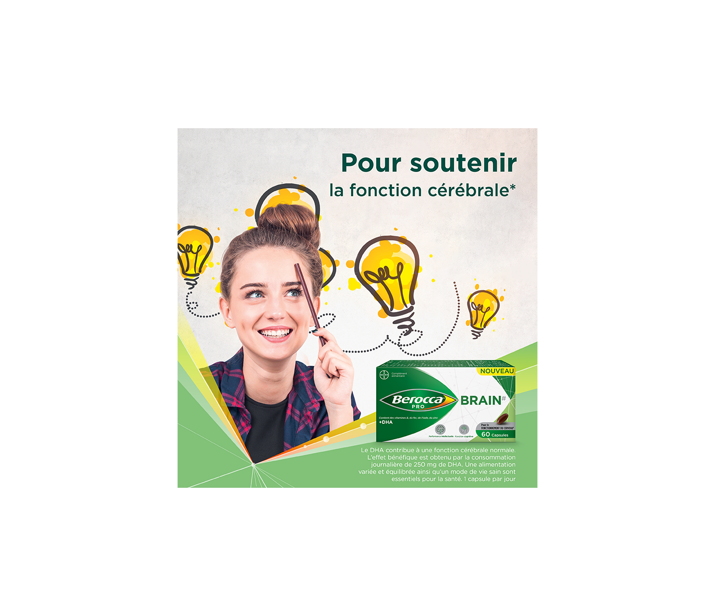Berocca® PRO BRAIN pour soutenir la fonction cérébrale
