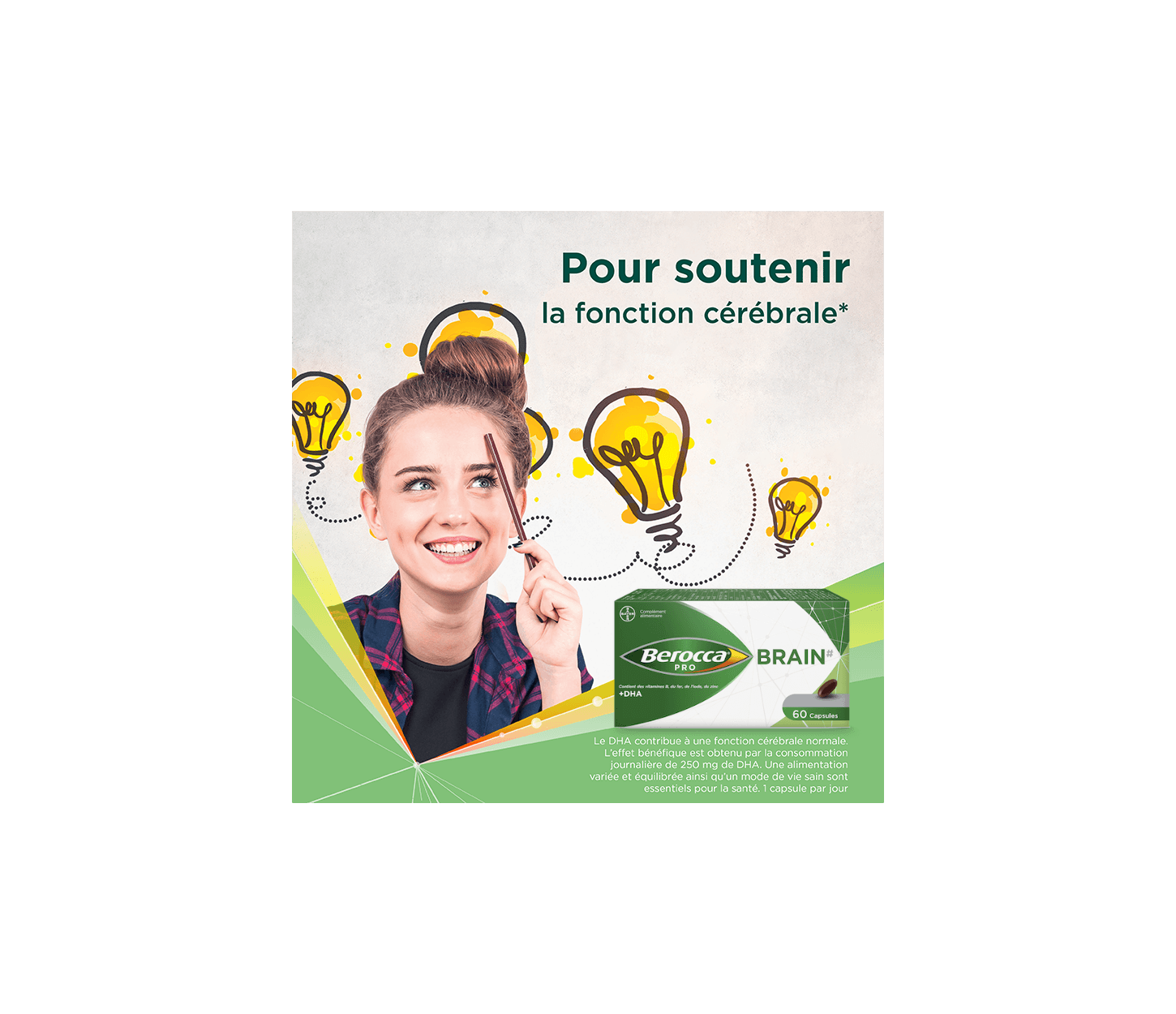 Berocca® PRO BRAIN pour soutenir la fonction cérébrale